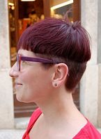asymetryczne fryzury krótkie - uczesanie damskie z włosów krótkich zdjęcie numer 80A